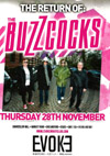 Buzzcocks 'Return To Evoke' + Mandeville + DJ Dave Arscott - Live at Evoke Nightclub (Former Chancellor Hall), Chelmsford, Essex - Thursday November 28th, 2013 - Flyer