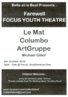 'Farewell Focus Youth Theatre' - 09.10.10 -  Poster
