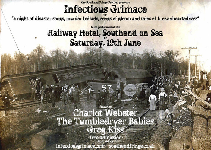 Southend Fringe Festival 'Infectious Grimace', June 19th 2010 - Live at The Railway Hotel - Poster
