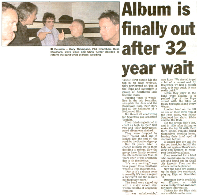 Eddie & The Hot Rods + Tonight - Live at Club Riga, 28.12.10 - Southend Standard News Report - 17.12.10