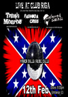 'Mirror Balls & Rebel Calls' - Trash Monroe + Fashoda Crisis + Deferred Success - Live at Club Riga - 12.02.10 - Poster #2