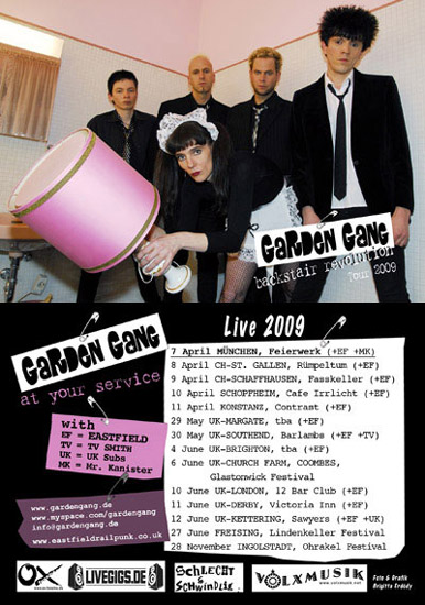 TV Smith + The Garden Gang + Eastfield + The Optic Nerves - Live at Bar Lambs - 30.05.09 - Poster #3