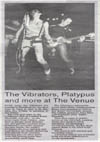 The Vibrators + The Outfit + Platypus + Jay Vee & the Cardinal Sins - Live at The Venue, Westcliff-on-Sea, Essex - Friday May 11th, 2018 - Evening Echo News Report