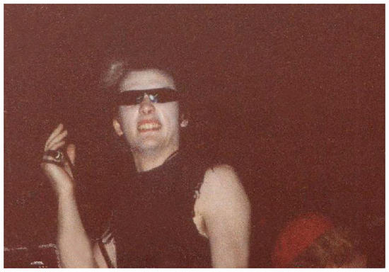 The Damned - Live at Crocs - 10.09.83 - Dave Vanian - Photograph by Dave Collins
