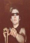 The Damned - Live at Crocs - 10.09.83 - Dave Vanian - Photograph by Dave Collins