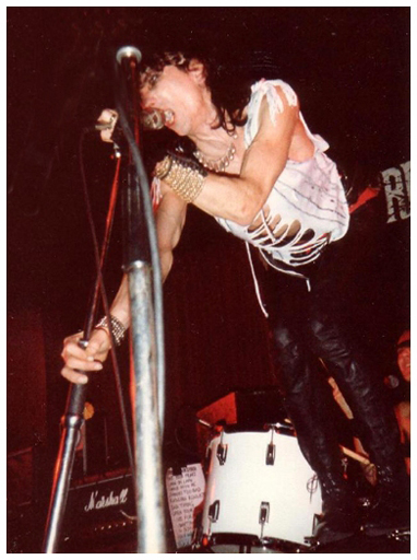 The Lords of The New Church - Live at Crocs - 29.10.83 - Stiv Bators - Photograph by Dave Collins