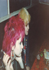 Chelmsford Punks - Claire and Karen in a bar in Ostend 20.02.82