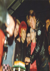 Chelmsford Punks - Phil, Jane, Alison & Fred (Centre) at Fred and Alison's Wedding, 06.10.79