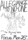 Allegiance To No One + The Burning Idols - Live at Focus - 25.03.85 - Poster
