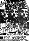 Anorexic Dread + Serpents + Beat of The Beast - Live at The Pink Toothbrush - 06.02.85 - Poster