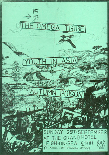 The Omega Tribe + Youth in Asia + Autumn Poison - Live at The Grand - 25.09.83 - Poster