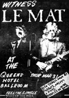Le Mat - Live at The Queens Hotel Ballroom - 31.03.83 - Poster