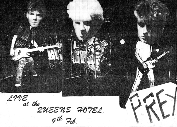 The Prey - Live at The Queens Hotel - 09.02.85 - Flyer #2