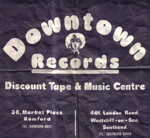 Downtown Records - 7" Single Bag