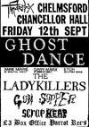 Ghost Dance + The Ladykillers + Gun Supper + Scrapheap - Live at The Chancellor Hall, 12.09.86 - Poster