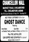 Ghost Dance - Live at The Chancellor Hall - Advert