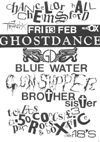 Ghost Dance + Blue Water + Gun Supper + Brother Sister - Live at The Chancellor Hall, 13.02.87 - Poster