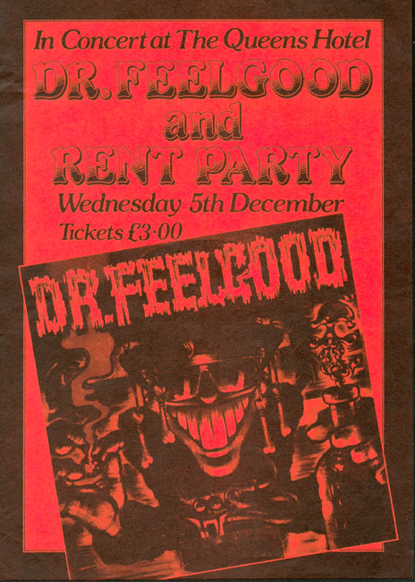 Dr. Feelgood & Rent Party - Live at The Queens Hotel, 1980's