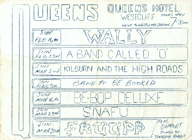 The Queens Hotel - 1975 - Flyer