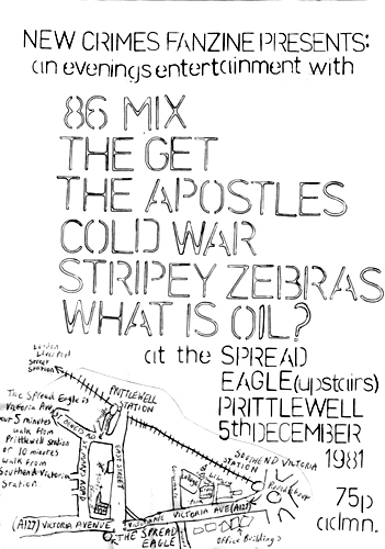 Stripey Zebras - The Last Gig: Live at The Spread Eagle - 05.12.81 - Poster