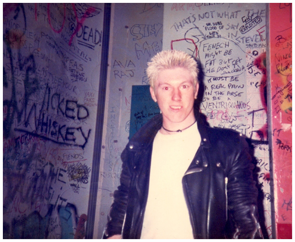 Wayne Beadle of The Prey - Backstage at Crocs - 1984