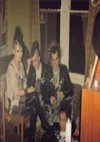 Debbie, Ross, Bill and Oz - Milton Road Bedsit 1987