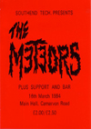 The Meteors - Live at Southend College of Technology - 16.03.84 - Ticket