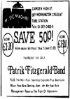 Patrik Fitzgerald Band + The Wall + Teardrop Explodes + Bauhaus - Thursday July 5th, 1979