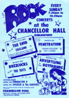 Rock Concerts at The Chancellor Hall, Chelmsford - 1978 - Flyer