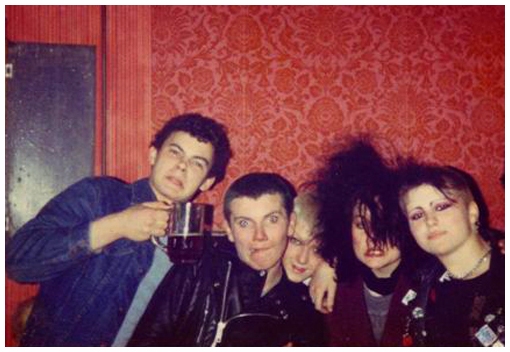 Boris the Bold, Rob, Annette, Lorraine & Jane at The Hope - 1981