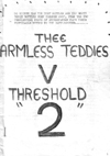 Thee Armless Teddies vs Threshold Football Match #2 (About three weeks later) - Program Cover