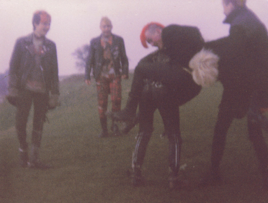 Johnny, Steve Denton, Alice, Weeble, Helen & Fleur - Hadleigh Castle - 1985
