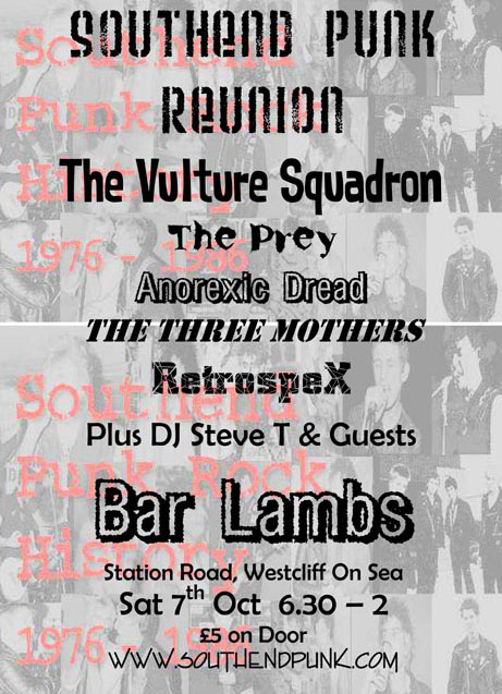 Reunion at Bar Lambs, Westcliff-on-Sea, on Saturday October 7th 2006