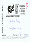 Devilish Presley + The Optic Nerves - Live at Club Riga - 06.03.08 - Ticket