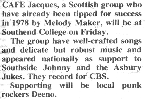 Deeno's Marvels - Local newspaper clipping