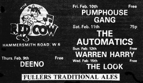 Deeno's Marvels - Live at The Red Cow, Hammersmith, London - February 9th 1978 - Add