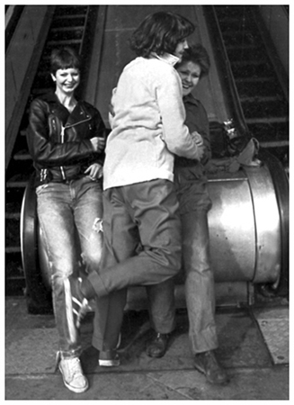 The Vandals - Sue, Kim and Alf - Photograph by Mark Saunders