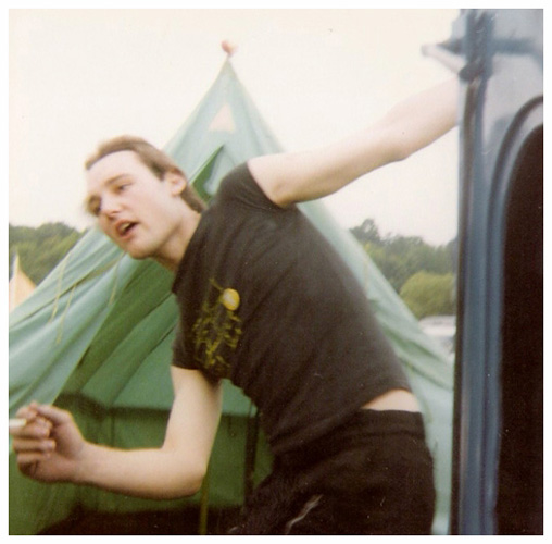 Reading Festival 1978 - Vicars friend and fan Phil McCavity