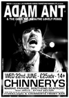 Adam Ant & The Good The Mad & The Lovely Posse - Live at Chinnerys, Wednesday June 22nd, 2011