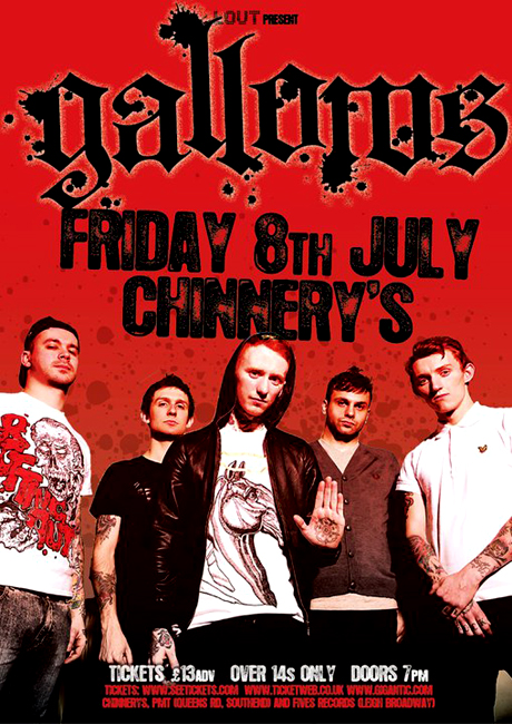 Gallows - Live at Chinnerys, Southend, on Friday July 8th, 2011