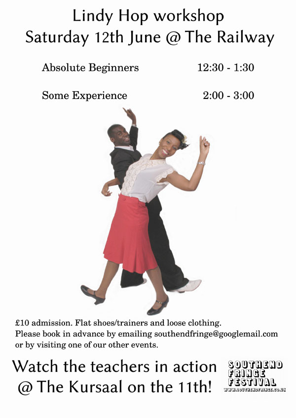 Saturday June 12th, 2010 - Lindy Hop workshop at The Railway - £10