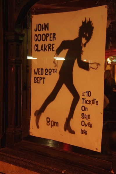 John Cooper Clarke - Live at The Railway Hotel - 28.09.11 
