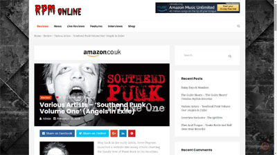 RPM Online - Review of Southend Punk Volume One by Dom Daley