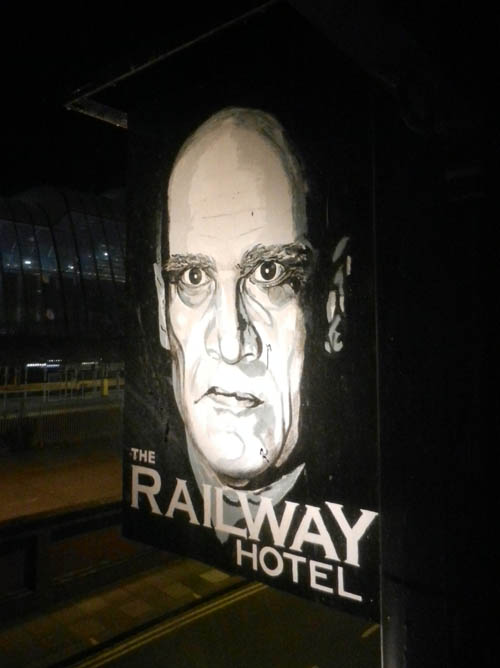 The Stripey Zebras + Phillious Williams + Cryin' Queerwolf - Live at The Railway Hotel, Southend-on-Sea, Friday July 26th, 2013 - Wilko on The Railway Hotel Sign