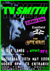 TV Smith + The Garden Gang + Eastfield + The Optic Nerves - Live at Bar Lambs, Westcliff - 30.05.09