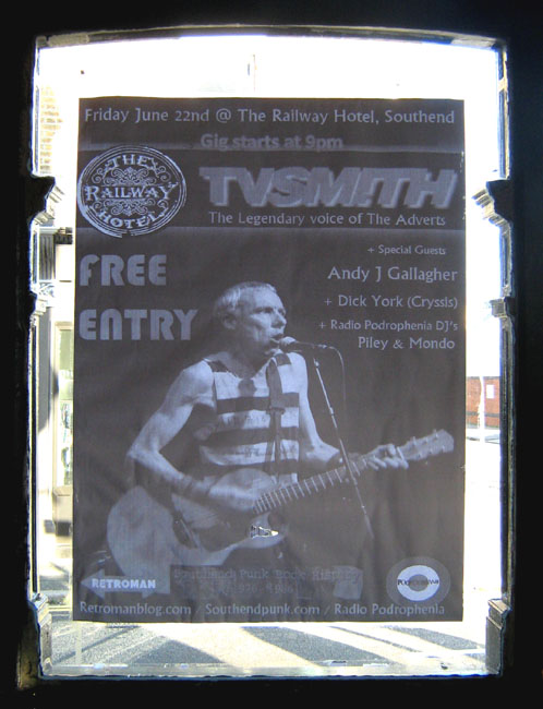 TV Smith + Dick York + Andy J Gallagher + Radio Podrophenia DJ's - Live at The Railway Hotel, Southend-on-Sea, Friday June 22nd, 2012