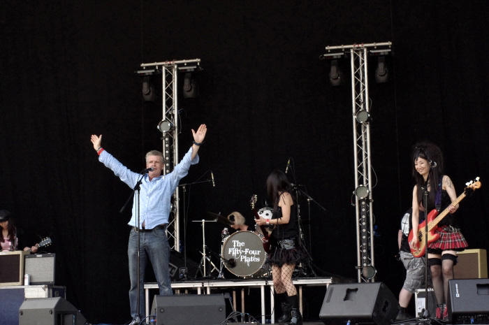 Al Naed introduces Mika Bomb at The Village Green Festival - Live at Chalkwell Park, Southend-on-Sea, Essex, Saturday July 13th, 2013
