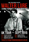 Walter Lure - Live at The Railway Hotel, Southend-on-Sea, Essex on Wednesday September 16th, 2015 - Tour Poster