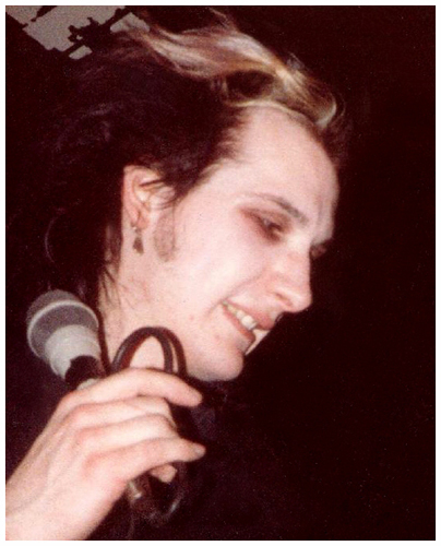 The Damned - Live at Crocs - 10.09.83 - Dave Vanian - Photograph by Dave Collins