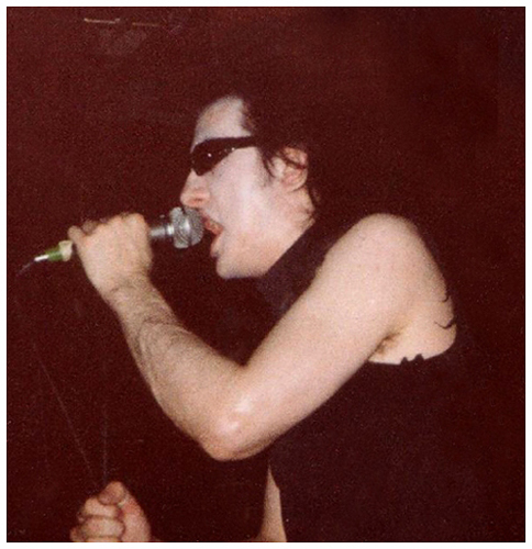 The Damned - Live at Crocs - 10.09.83 - Dave Vanian - Photograph by Dave Collins